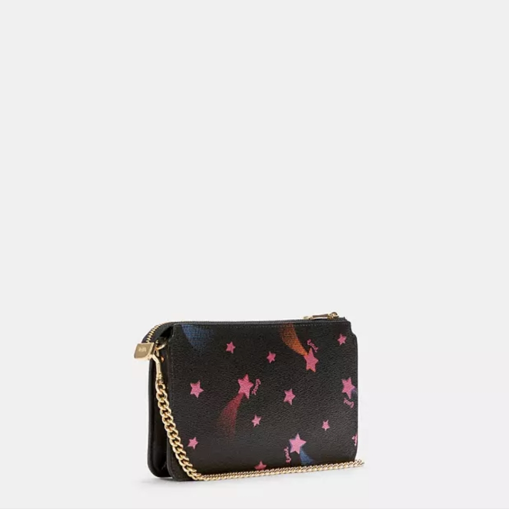 Poppy Crossbody With Card Case With Disco Star Print - Picture 6 of 9